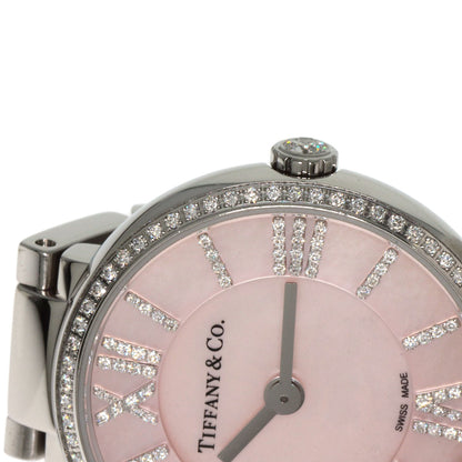 TIFFANY&Co. ティファニー アトラス 2ハンド ダイヤモンド 腕時計 SS レディース 中古