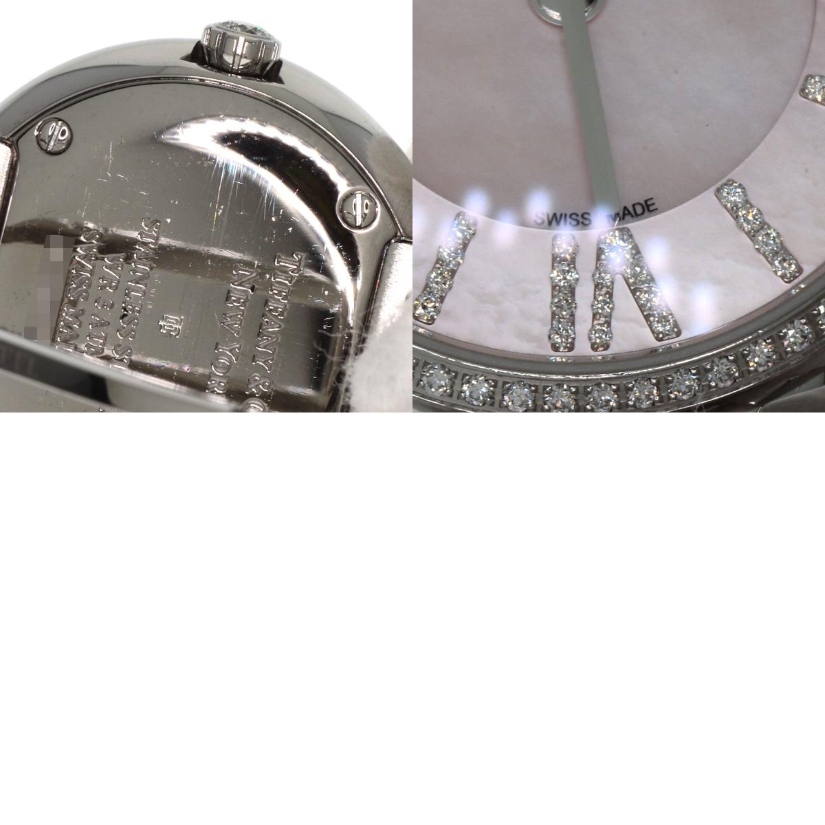 TIFFANY&Co. ティファニー アトラス 2ハンド ダイヤモンド 腕時計 SS レディース 中古