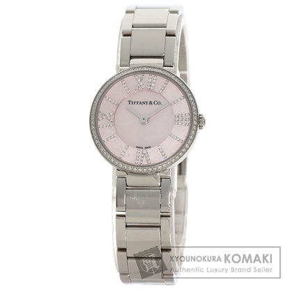 TIFFANY&Co. ティファニー アトラス 2ハンド ダイヤモンド 腕時計 SS レディース 中古