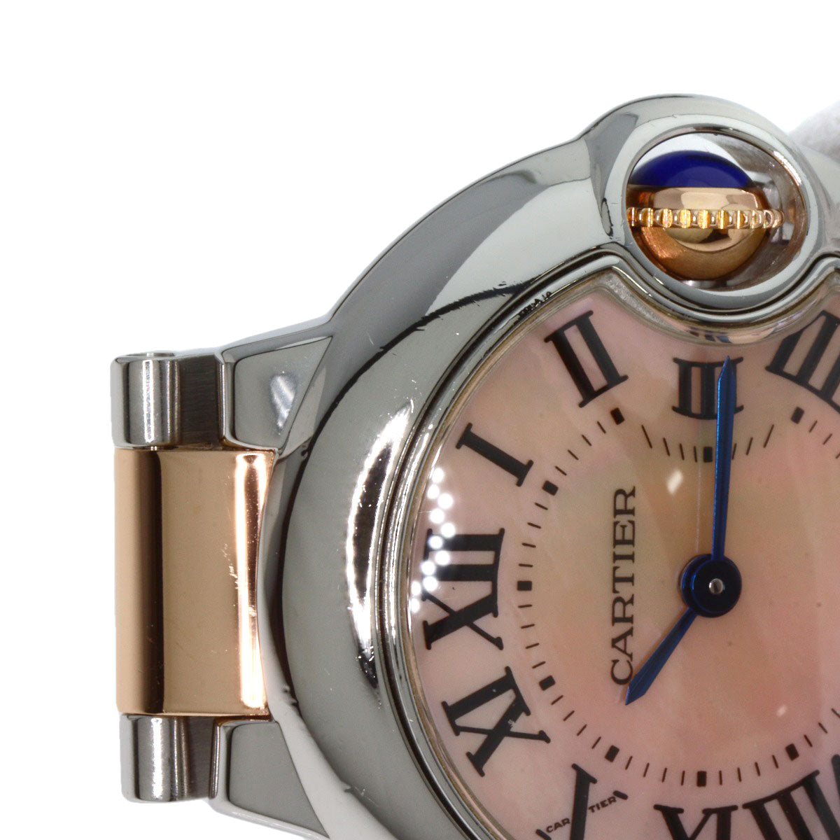 CARTIER カルティエ W6920034 バロンブルー SM 28mm 腕時計 SS レディース 中古