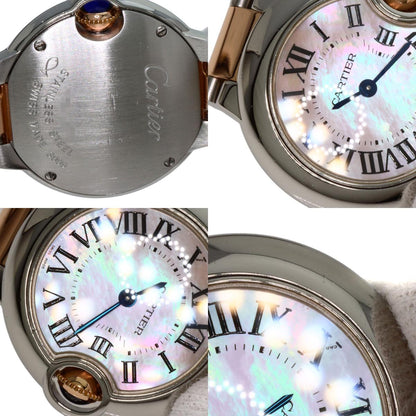 CARTIER カルティエ W6920034 バロンブルー SM 28mm 腕時計 SS レディース 中古