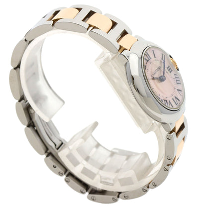 CARTIER カルティエ W6920034 バロンブルー SM 28mm 腕時計 SS レディース 中古