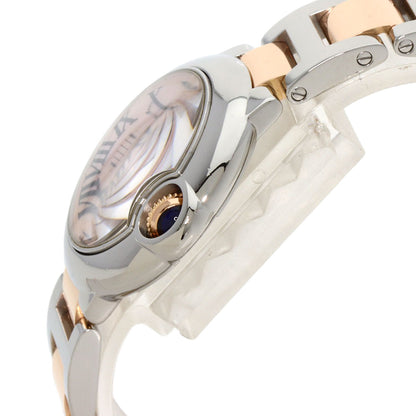 CARTIER カルティエ W6920034 バロンブルー SM 28mm 腕時計 SS レディース 中古