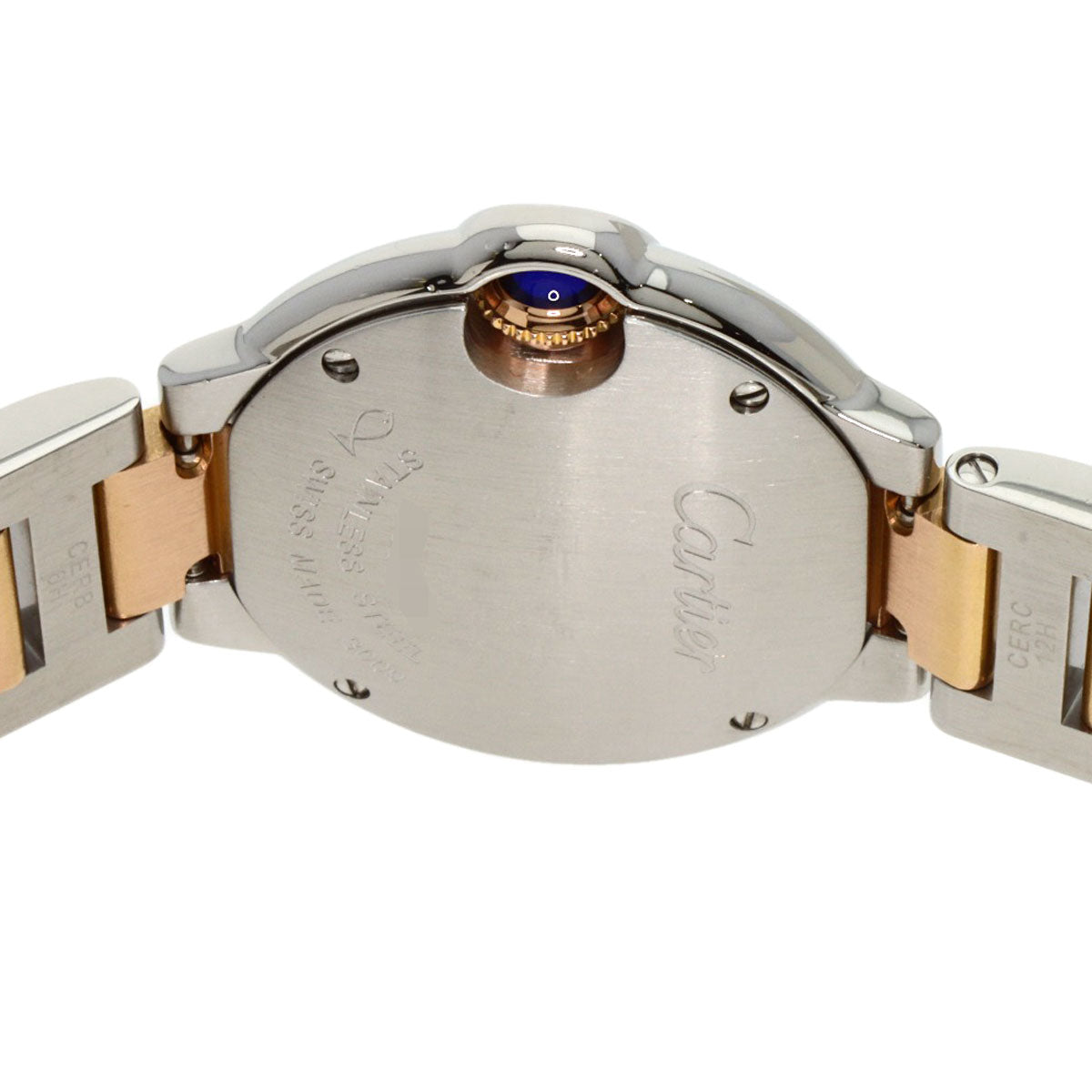 CARTIER カルティエ W6920034 バロンブルー SM 28mm 腕時計 SS レディース 中古