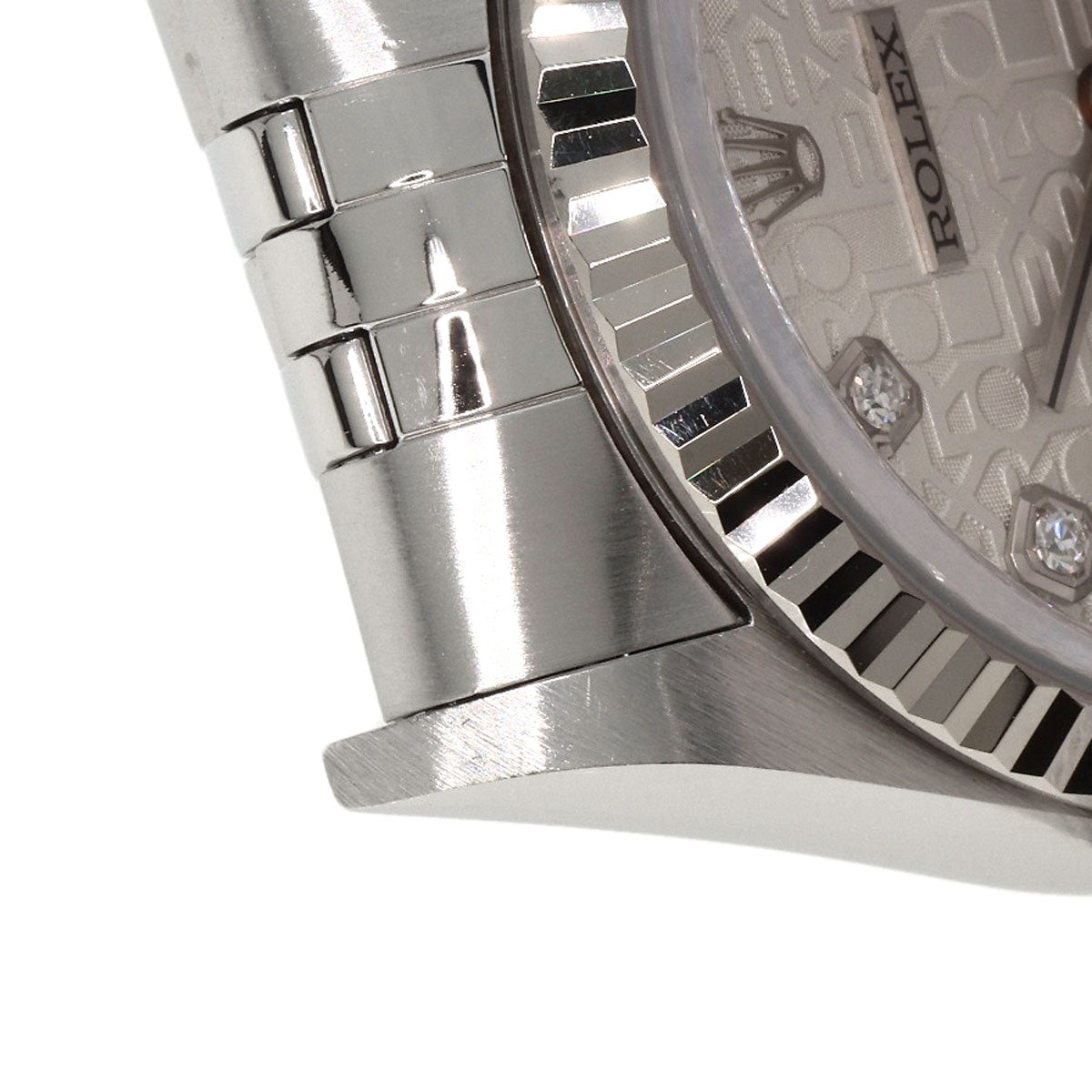 ROLEX ロレックス 16234G デイトジャスト 10P ダイヤモンド 腕時計 SS メンズ 中古