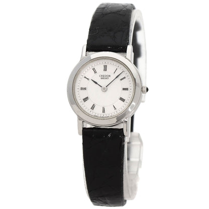 SEIKO セイコー 4J80-0A10 クレドール 腕時計 PT950 レディース 中古
