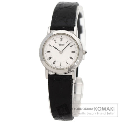 SEIKO セイコー 4J80-0A10 クレドール 腕時計 PT950 レディース 中古