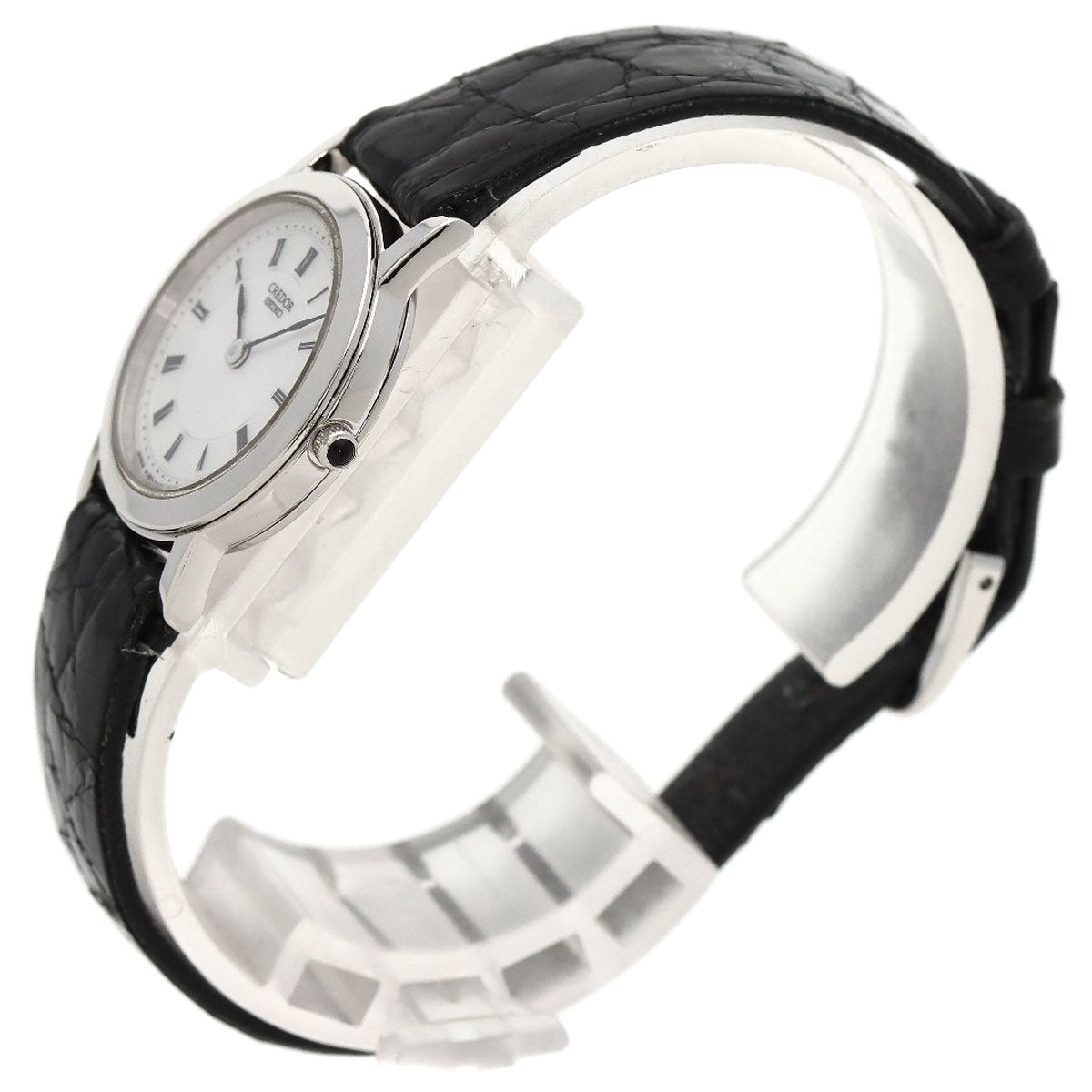 SEIKO セイコー 4J80-0A10 クレドール 腕時計 PT950 レディース 中古