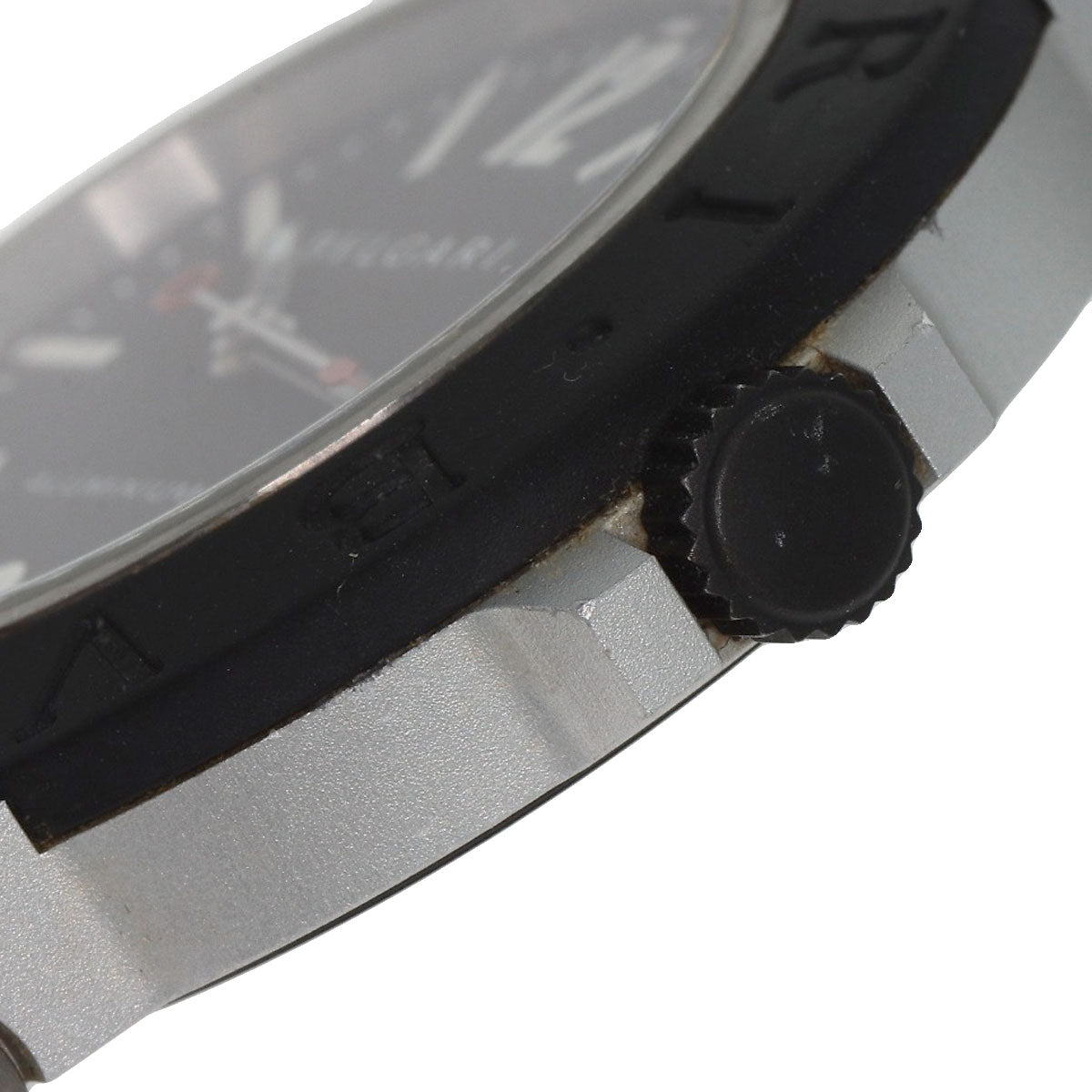 BVLGARI ブルガリ BB40AT アルミニウム デイト 腕時計 アルミニウム メンズ 中古
