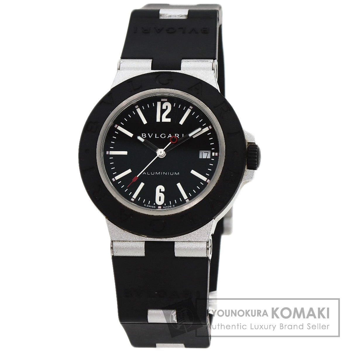BVLGARI ブルガリ BB40AT アルミニウム デイト 腕時計 アルミニウム メンズ 中古