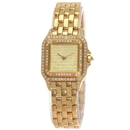 CARTIER カルティエ パンテール SM ダイヤモンド 腕時計 K18YG レディース 中古