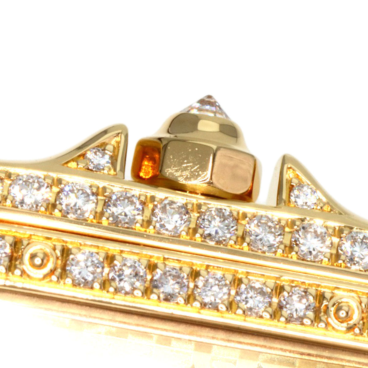 CARTIER カルティエ パンテール SM ダイヤモンド 腕時計 K18YG レディース 中古
