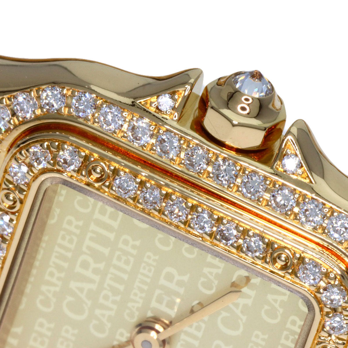 CARTIER カルティエ パンテール SM ダイヤモンド 腕時計 K18YG レディース 中古