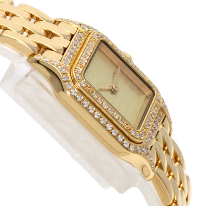 CARTIER カルティエ パンテール SM ダイヤモンド 腕時計 K18YG レディース 中古