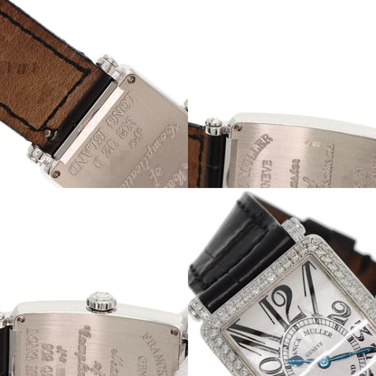 FRANCK MULLER フランクミュラー 902QZD ロングアイランド ベゼルダイヤモンド 腕時計 K18WG レディース 中古