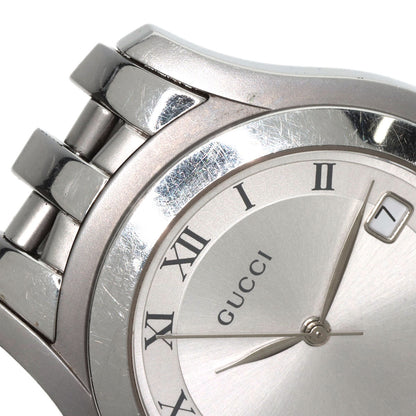 GUCCI グッチ 5500M ラウンドフェイス 腕時計 SS メンズ 中古