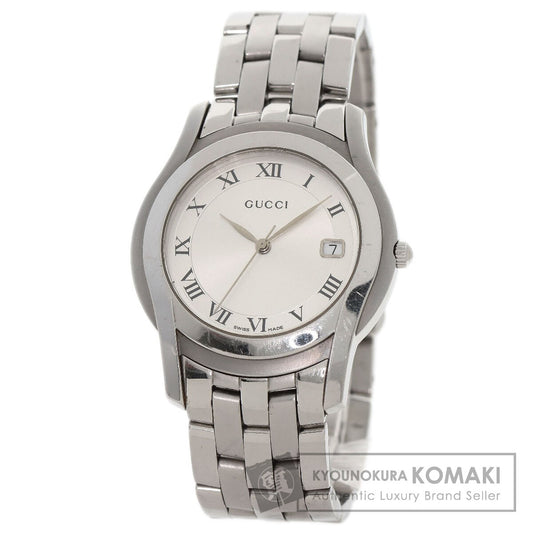 GUCCI グッチ 5500M ラウンドフェイス 腕時計 SS メンズ 中古