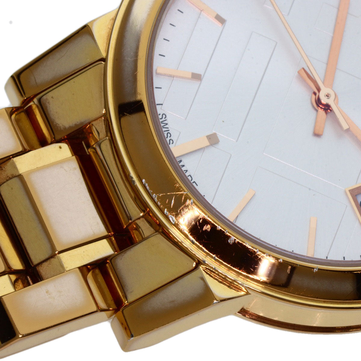 BURBERRY バーバリー BU9104 ラウンドフェイス 腕時計 GP レディース 中古