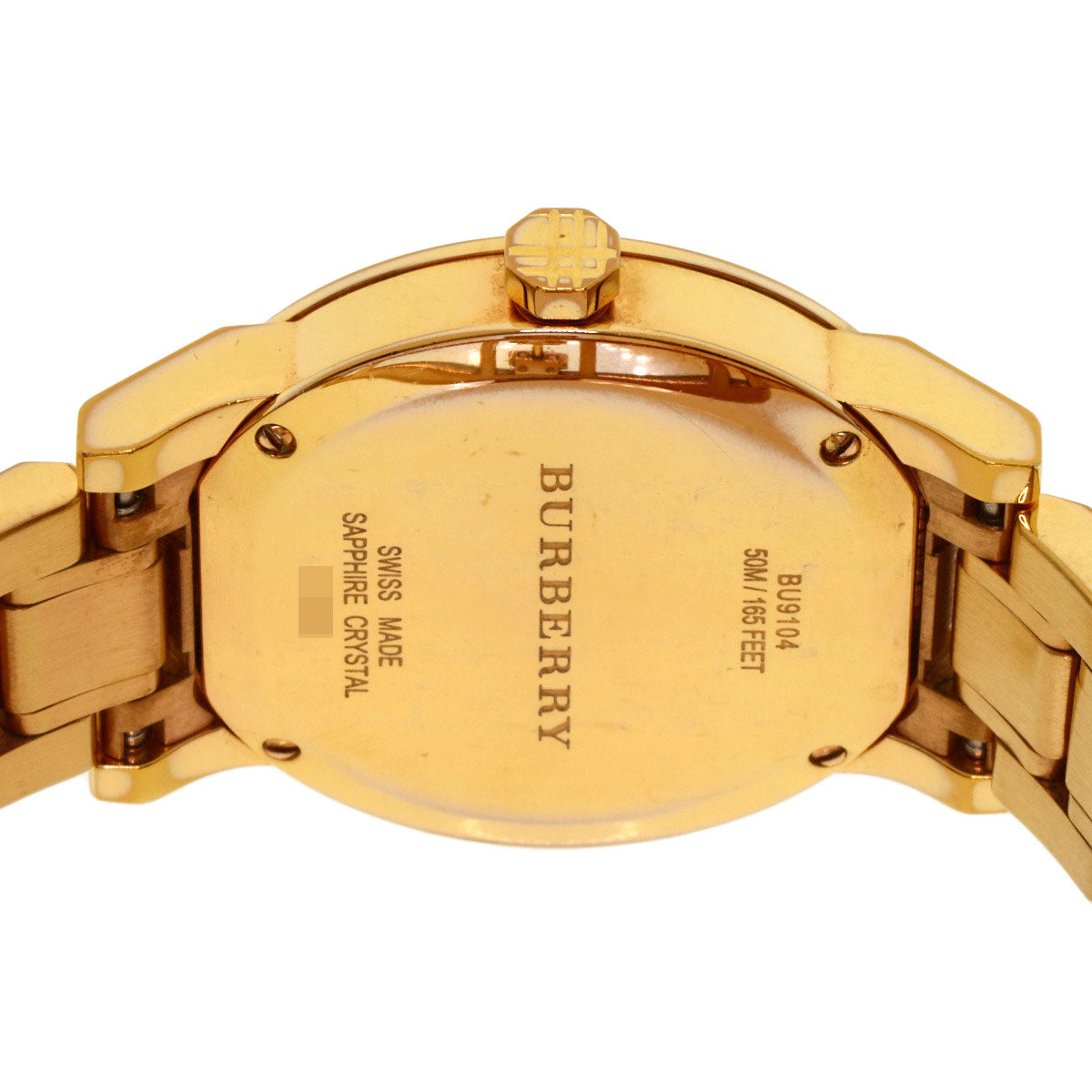 BURBERRY バーバリー BU9104 ラウンドフェイス 腕時計 GP レディース 中古