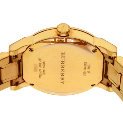 BURBERRY バーバリー BU9104 ラウンドフェイス 腕時計 GP レディース 中古