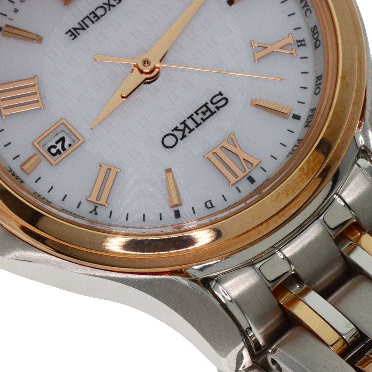 SEIKO セイコー SWCW162 エクセリーヌ 腕時計 チタン レディース 中古
