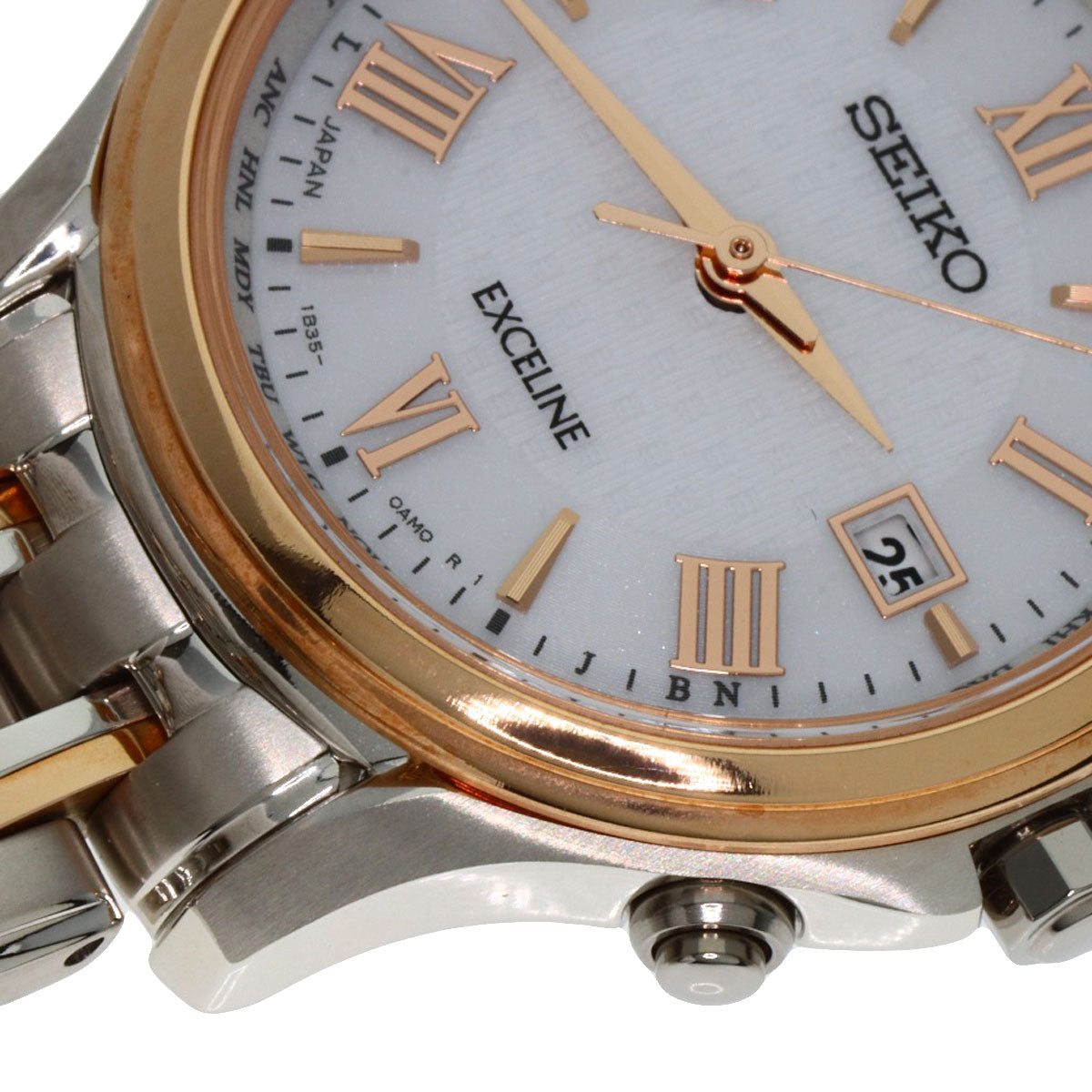 SEIKO セイコー SWCW162 エクセリーヌ 腕時計 チタン レディース 中古