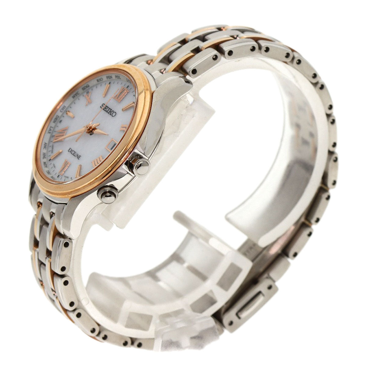 SEIKO セイコー SWCW162 エクセリーヌ 腕時計 チタン レディース 中古