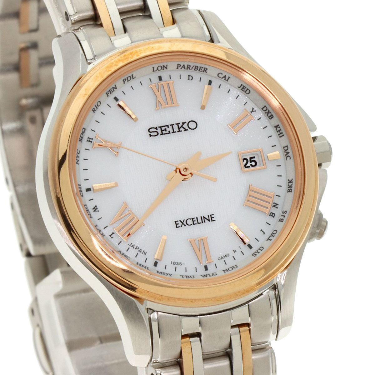 SEIKO セイコー SWCW162 エクセリーヌ 腕時計 チタン レディース 中古