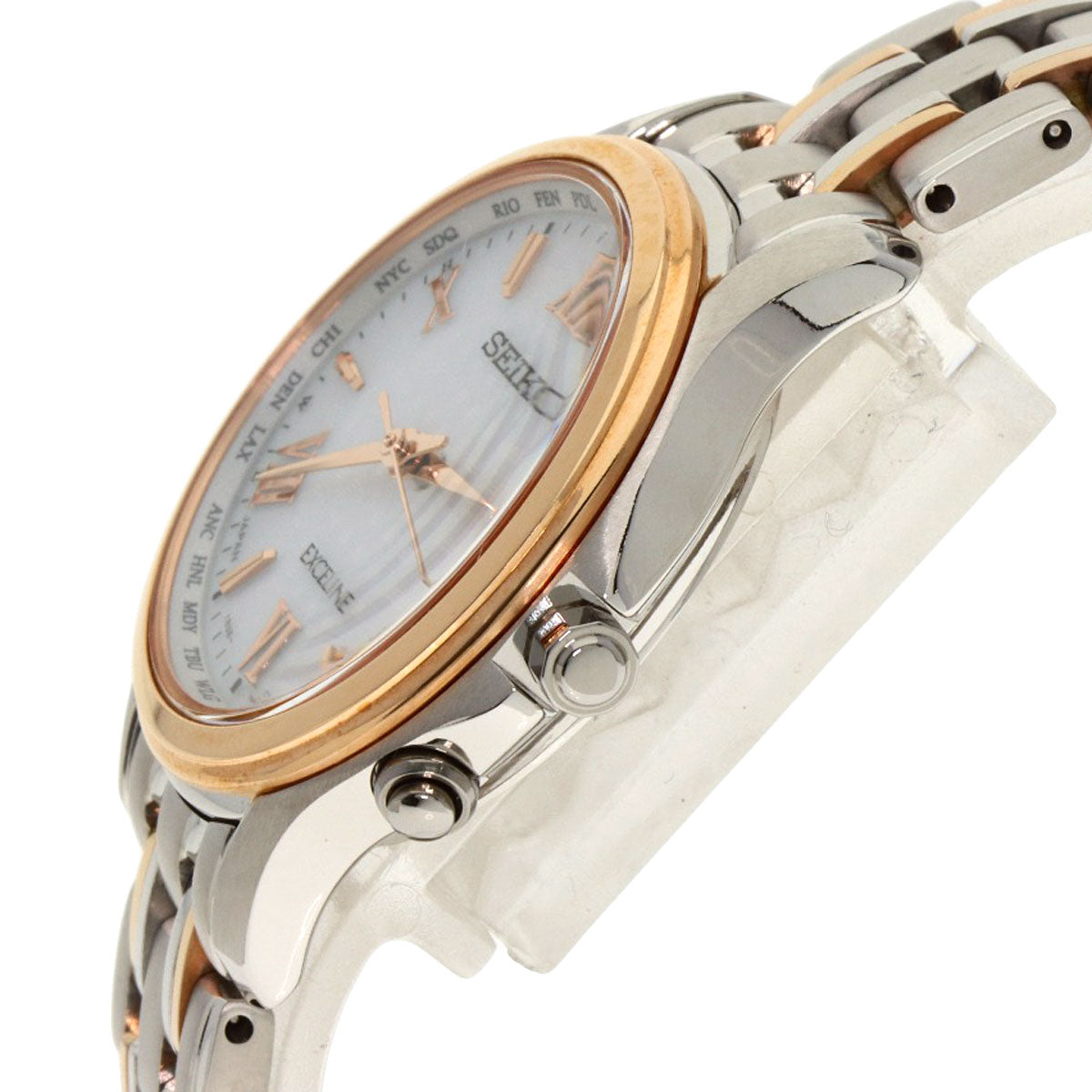 SEIKO セイコー SWCW162 エクセリーヌ 腕時計 チタン レディース 中古