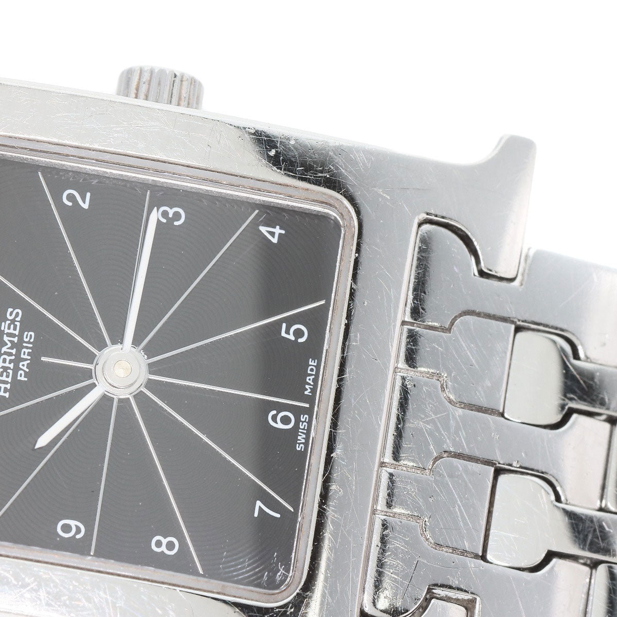 HERMES エルメス HH1.210 Hウォッチ 腕時計 SS レディース 中古