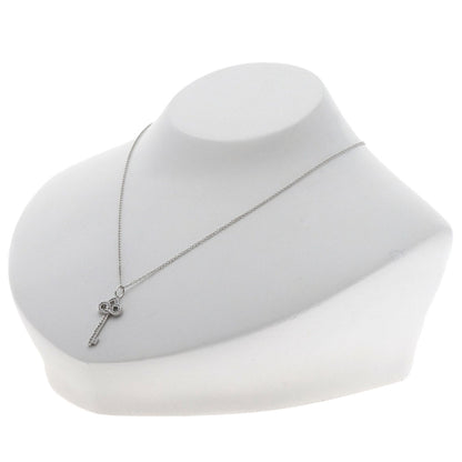 TIFFANY&Co. ティファニー フルール ド リス キー ダイヤモンド ネックレス PT950 レディース 中古