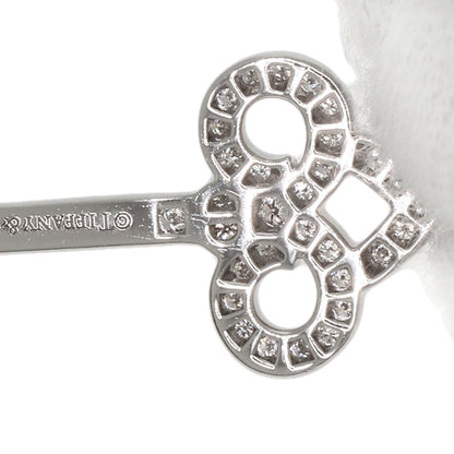 TIFFANY&Co. ティファニー フルール ド リス キー ダイヤモンド ネックレス PT950 レディース 中古