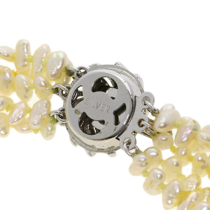 SELECT JEWELRY セレクトジュエリー 淡水パール 真珠 5連 ブレスレット 2点セット ネックレス SV レディース 中古