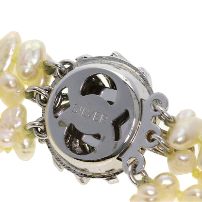SELECT JEWELRY セレクトジュエリー 淡水パール 真珠 5連 ブレスレット 2点セット ネックレス SV レディース 中古
