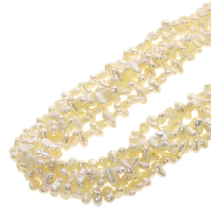 SELECT JEWELRY セレクトジュエリー 淡水パール 真珠 5連 ブレスレット 2点セット ネックレス SV レディース 中古