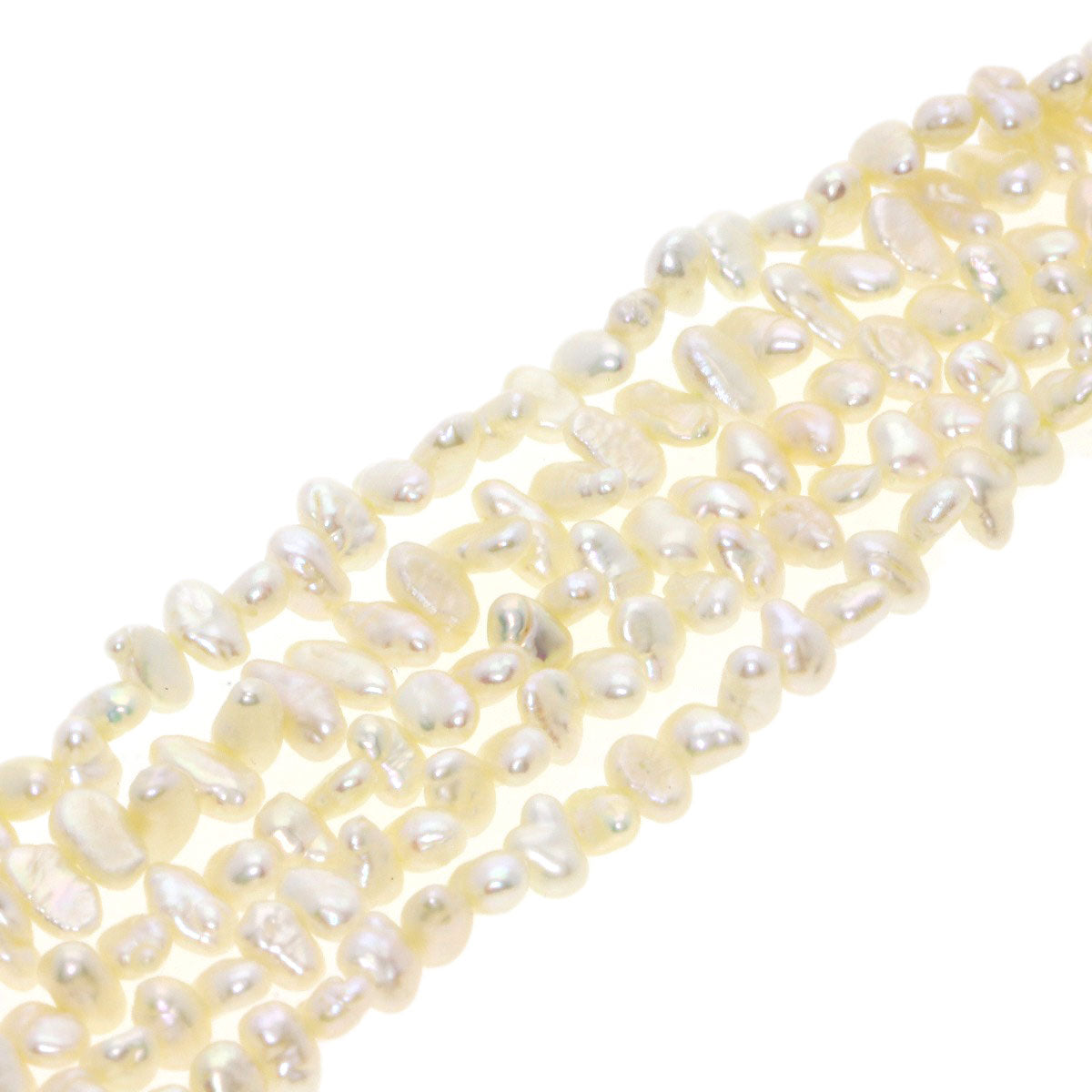 SELECT JEWELRY セレクトジュエリー 淡水パール 真珠 5連 ブレスレット 2点セット ネックレス SV レディース 中古