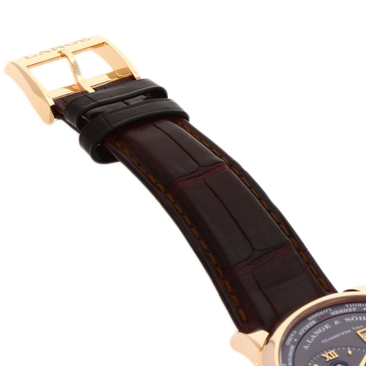 A.LANGE＆SOHNE ランゲ＆ゾーネ 116.033 ランゲ1 タイムゾーン 腕時計 K18PG メンズ 中古