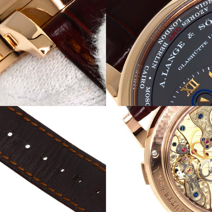 A.LANGE＆SOHNE ランゲ＆ゾーネ 116.033 ランゲ1 タイムゾーン 腕時計 K18PG メンズ 中古