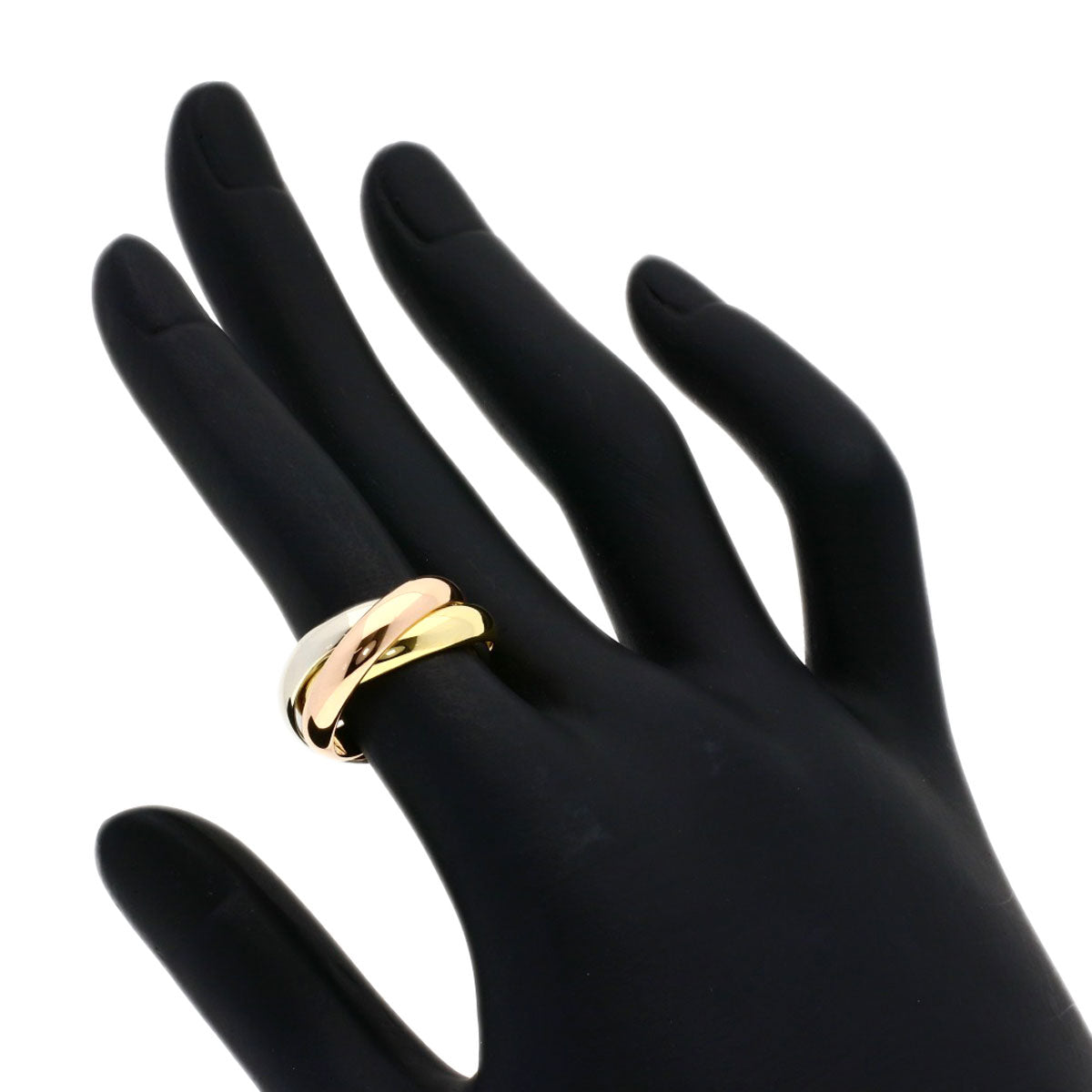 CARTIER カルティエ トリニティ MM #49 リング・指輪 K18YG レディース 中古