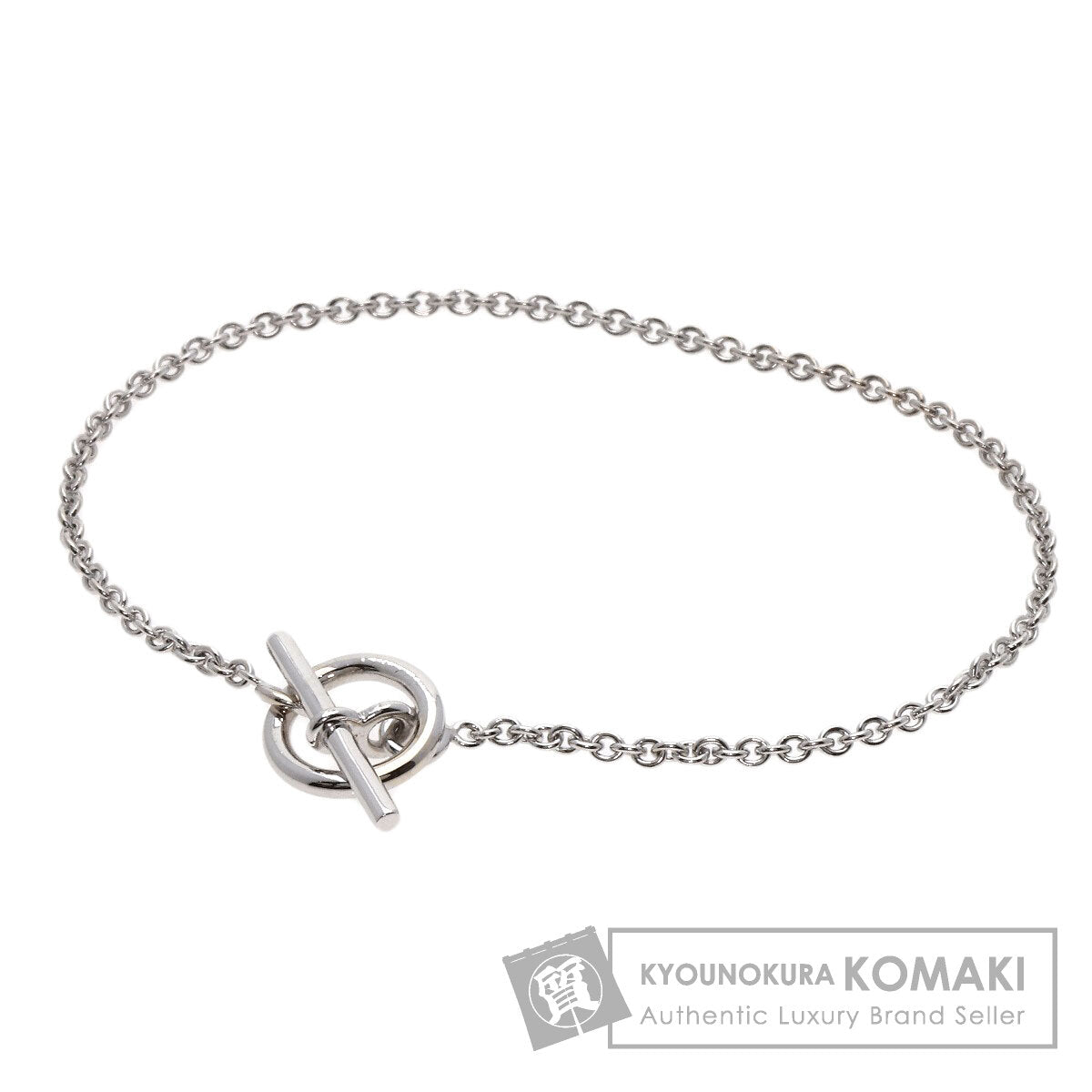 HERMES エルメス ミニ シェーヌダンクル ブレスレット K18WG レディース 中古