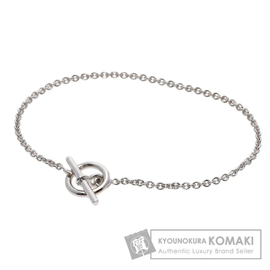 HERMES エルメス ミニ シェーヌダンクル ブレスレット K18WG レディース 中古