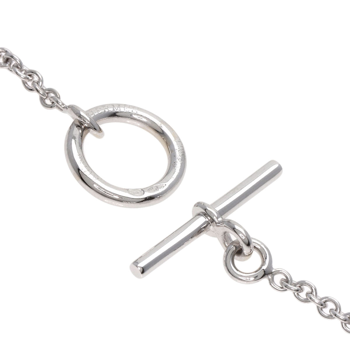 HERMES エルメス ミニ シェーヌダンクル ブレスレット K18WG レディース 中古