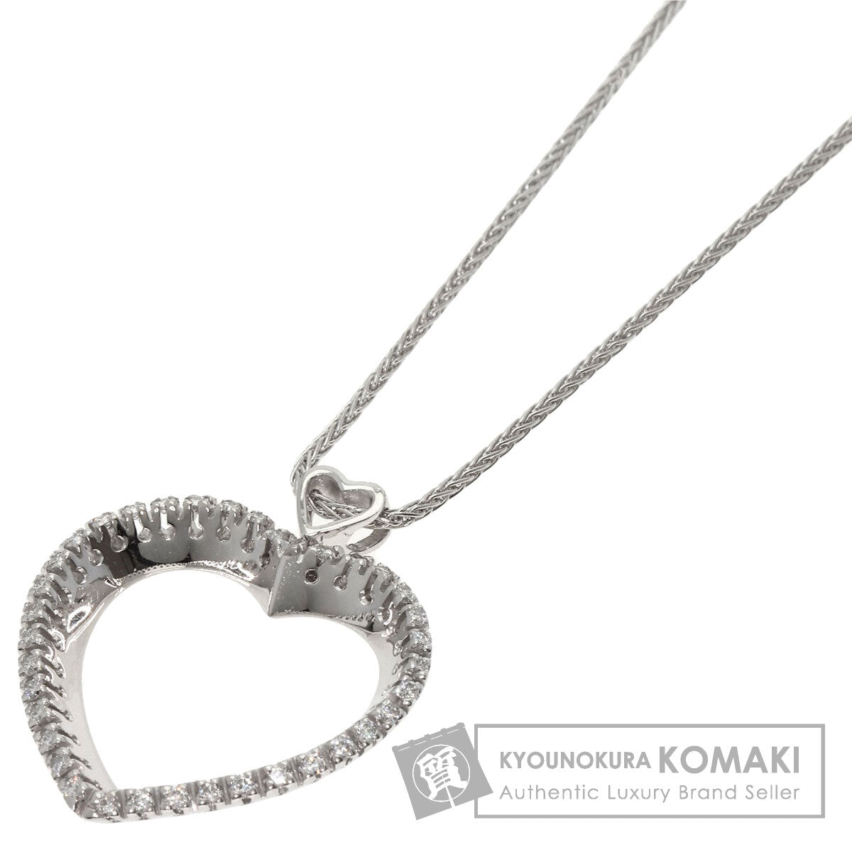 Damiani ダミアーニ ラヴァーズハート ダイヤモンド ネックレス PT950 レディース 中古