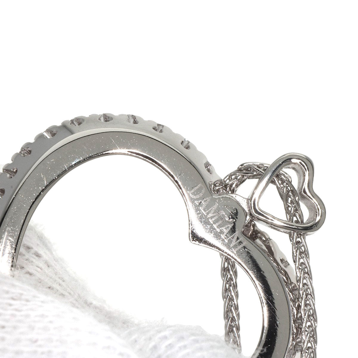 Damiani ダミアーニ ラヴァーズハート ダイヤモンド ネックレス PT950 レディース 中古