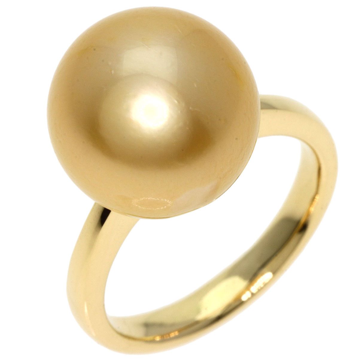 SELECT JEWELRY セレクトジュエリー ゴールデンパール 真珠 リング・指輪 K18YG レディース 中古