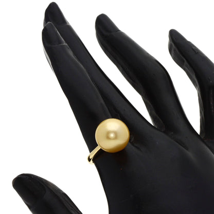 SELECT JEWELRY セレクトジュエリー ゴールデンパール 真珠 リング・指輪 K18YG レディース 中古