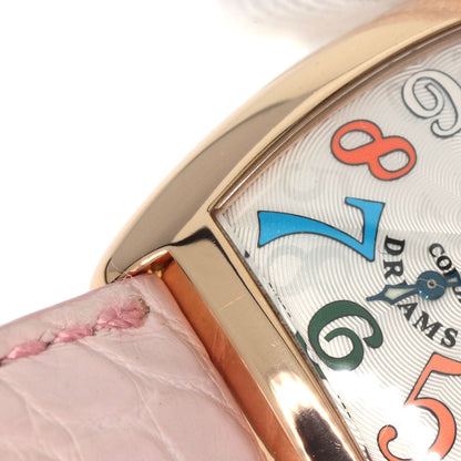 FRANCK MULLER フランクミュラー 1750S6 トノウカーベックス カラードリーム 腕時計 K18PG レディース 中古