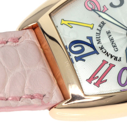FRANCK MULLER フランクミュラー 1750S6 トノウカーベックス カラードリーム 腕時計 K18PG レディース 中古