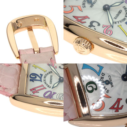 FRANCK MULLER フランクミュラー 1750S6 トノウカーベックス カラードリーム 腕時計 K18PG レディース 中古