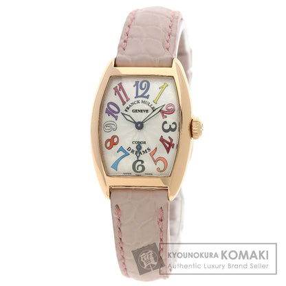 FRANCK MULLER フランクミュラー 1750S6 トノウカーベックス カラードリーム 腕時計 K18PG レディース 中古